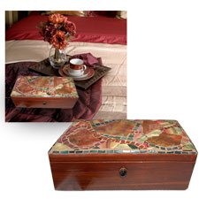 Weathered and Treasured Mosaic Box